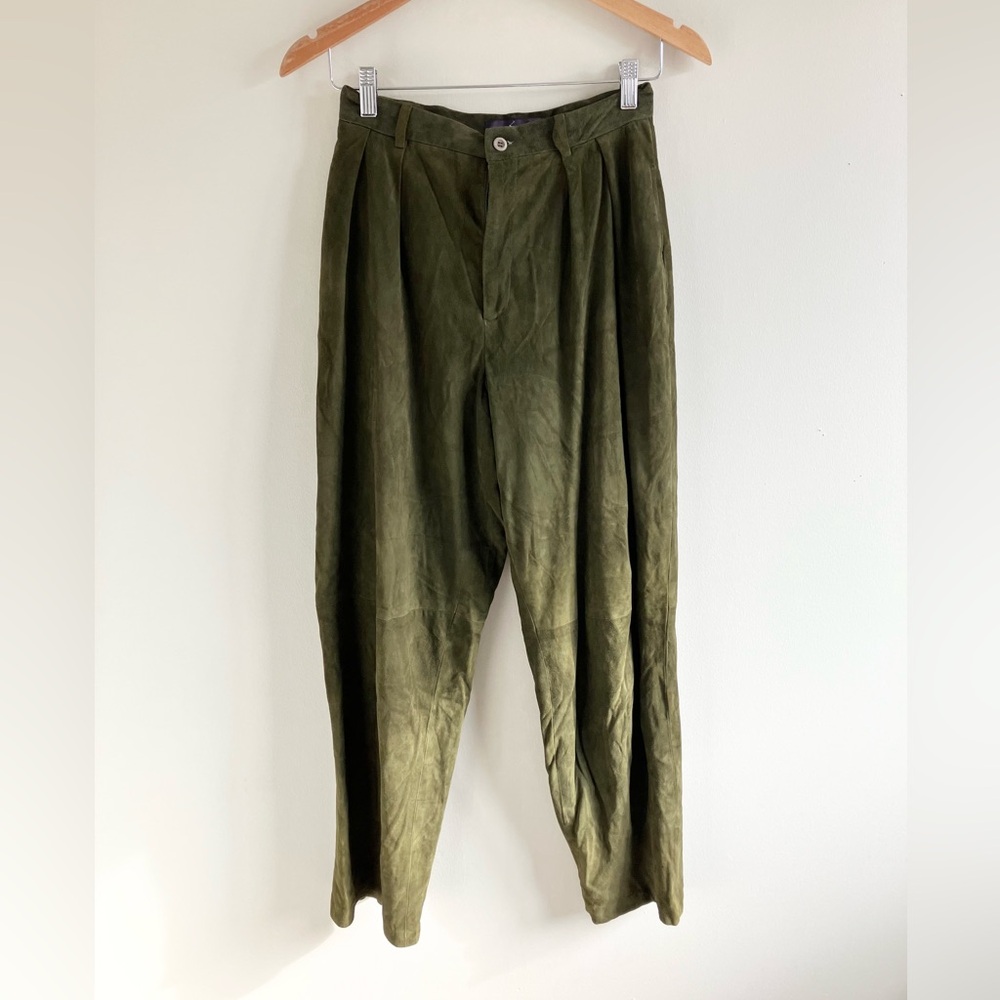 Ralph Lauren Purple Label Olive Green Trousers